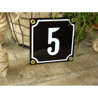 Huisnummer zwart 10x10