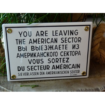 Emaille bord 'You are living the american dream'