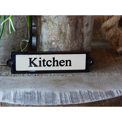 Emaille deurbordje recht 'Kitchen' 