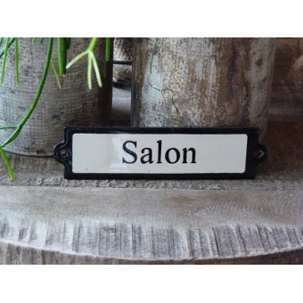 Emaille deurbordje recht 'Salon' 