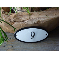 Huisnummer 10x5 ovaal