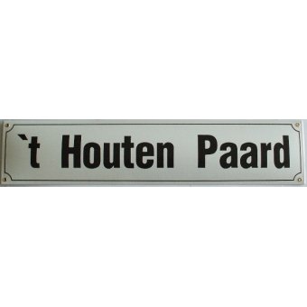 Straatnaambord groot