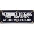 Emaille bord 'Verboden toegang' 